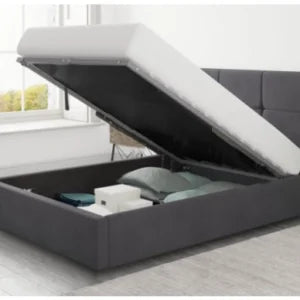 سرير 120x160x200 سم – رمادي