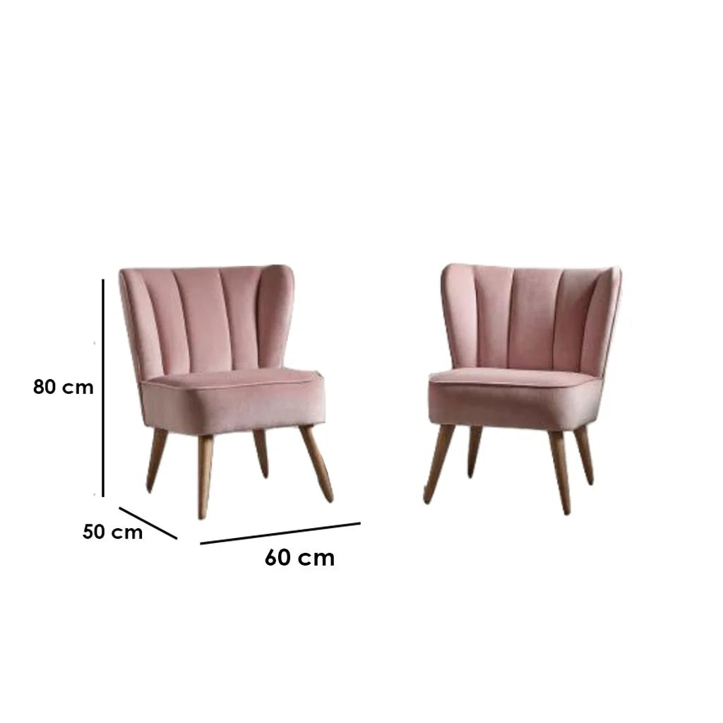 ٢كرسى خشب زان – كشمير