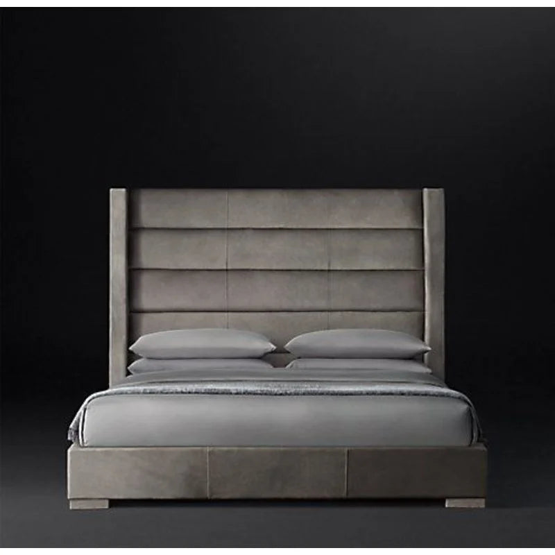 سرير تشريحي، 180 سم، رمادي